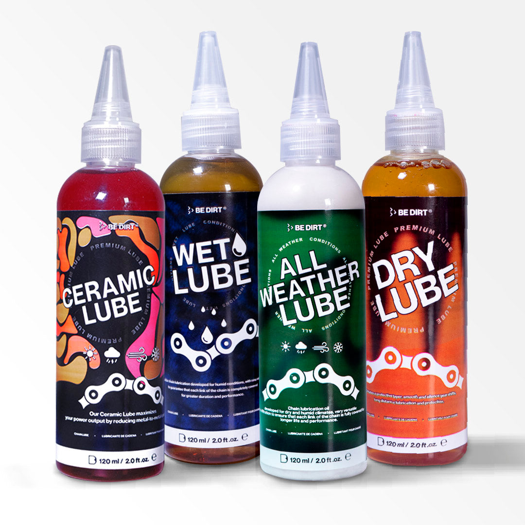 MIX_LUBE_X4_120_ML_DRY_LUBE_LUBRICANTE_CLIMA_SECO_CADENA_ALL_WEATHER_LUBE_LUBRICANTE_TODO_CLIMA_CADENA_WET_LUBE_LUBRICANTE_CLIMA_HUMEDO_CADENA_CERAMIC_LUBE_LUBRICANTE_CERAMICO_ALTO_RENDIMIENTO_CADENA_BE_DIRT_BEDIRT_BICICLETA_BICI_MOTOCICLETA_MOTO_DEPORTE_CICLISMO_BTM_RUTA_ENDURO_LIMPIEZA_LIMPIO_LIMPIADORES