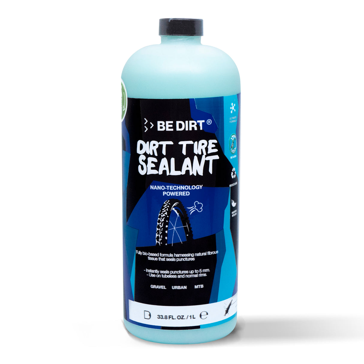 DIRT_TIRE_SEALANT_SELLADOR_LLANTAS_ANTI_PINCHAZOS_LATEX_BE_DIRT_BEDIRT_BICICLETA_BICI_MOTOCICLETA_MOTO_DEPORTE_CICLISMO_BTM_RUTA_ENDURO_LIMPIEZA_LIMPIO_LIMPIADORES